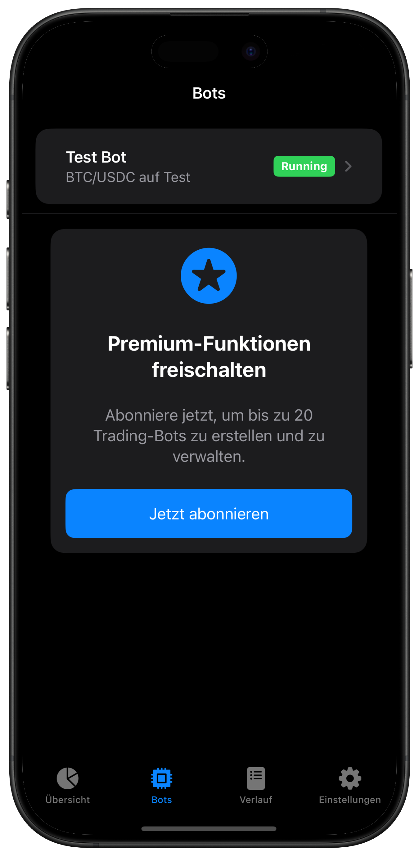 Screenshot: Bot Detail View with Edit Button