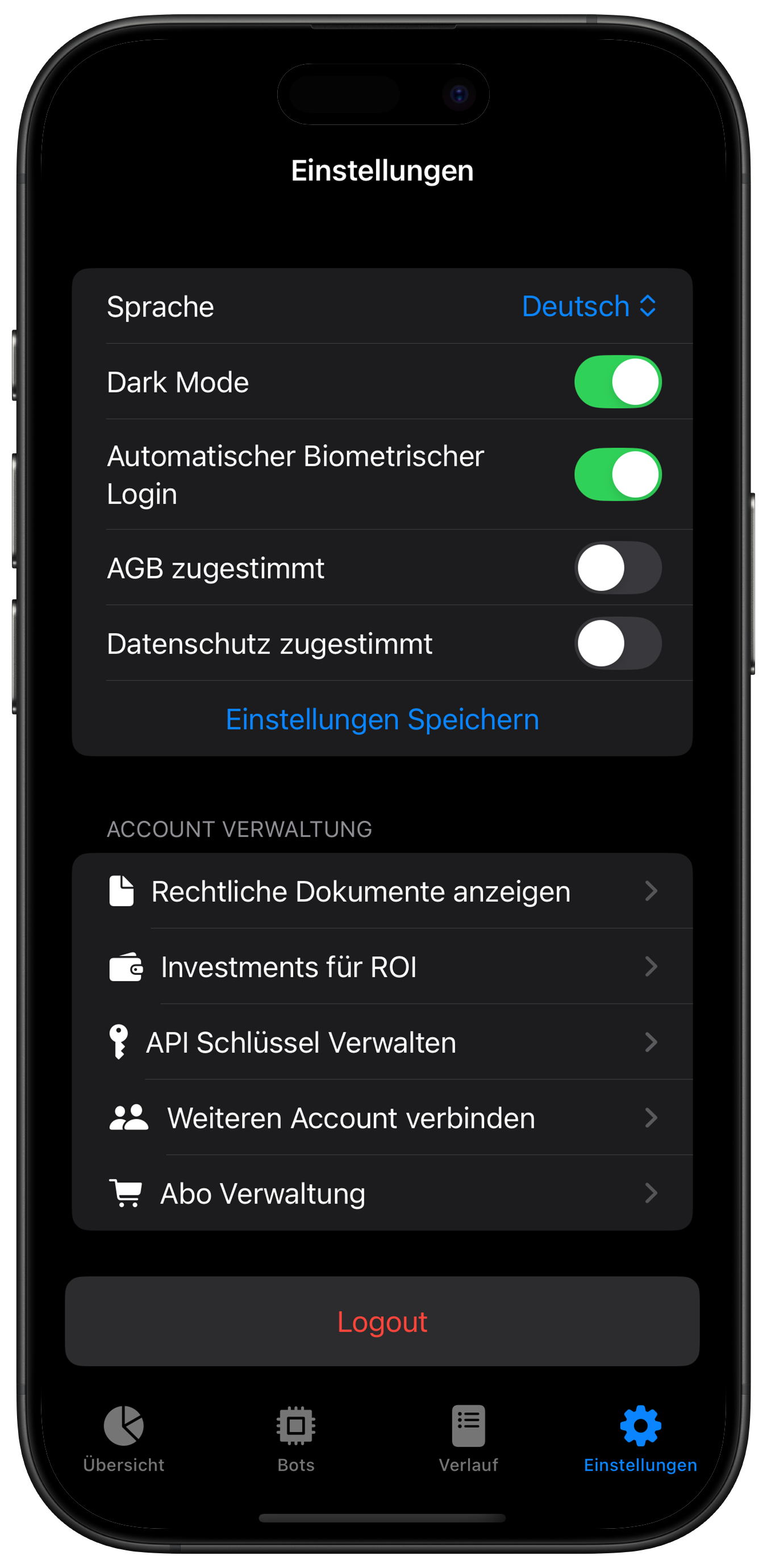 Screenshot: Fehlende Zustimmung