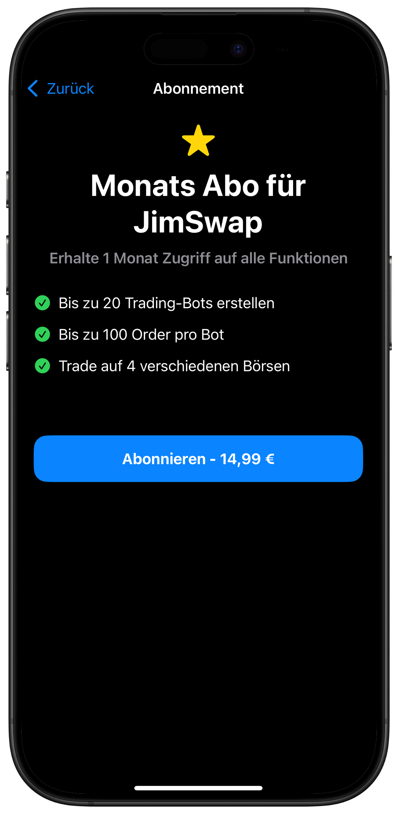 Screenshot: Shop Ansicht