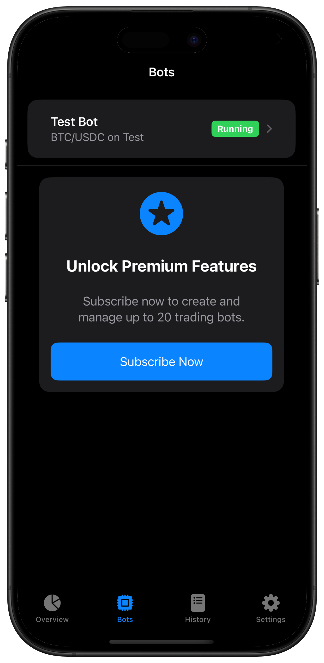 Screenshot: Bot Detail View with Edit Button