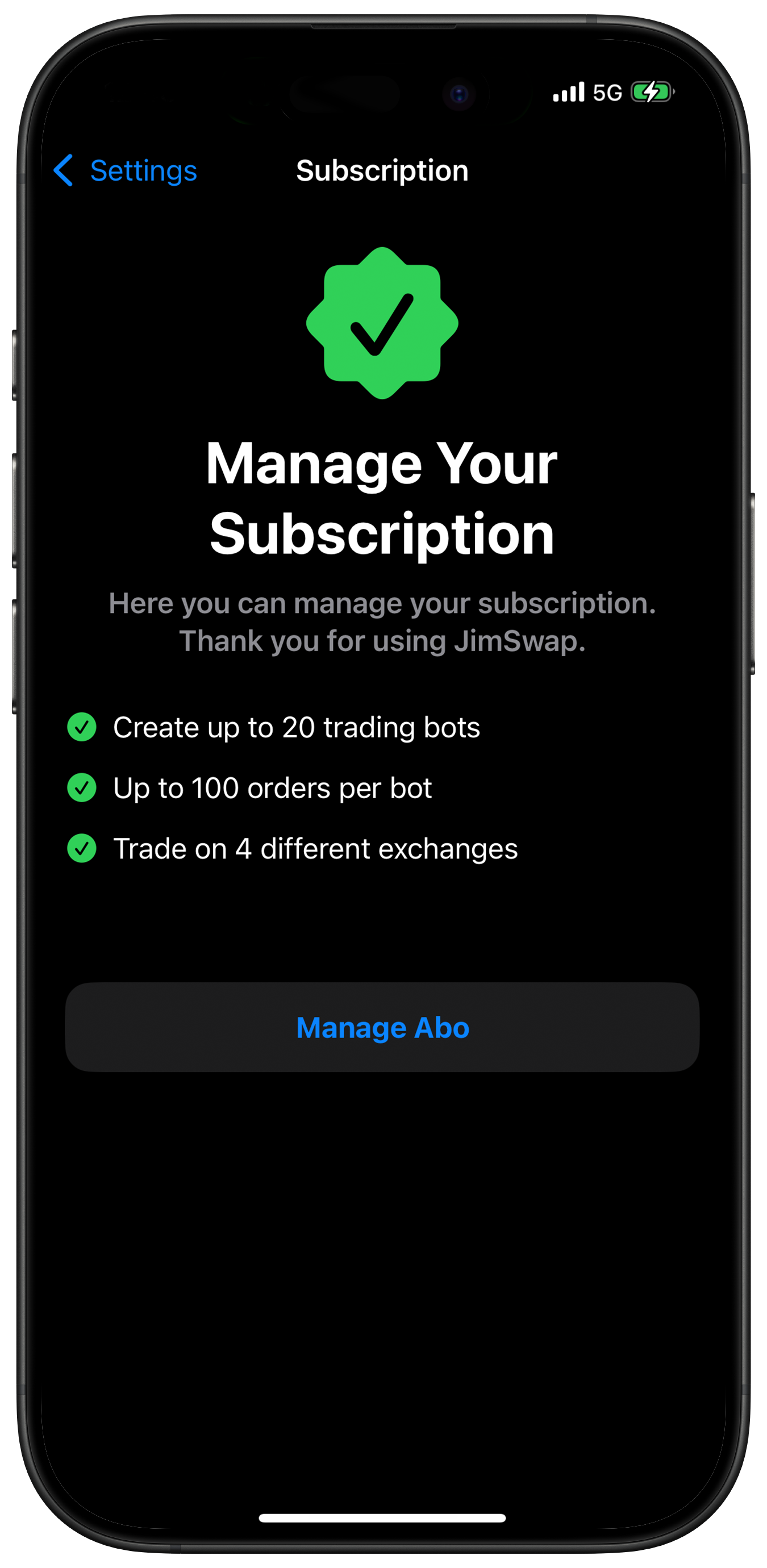 Screenshot: Shop View