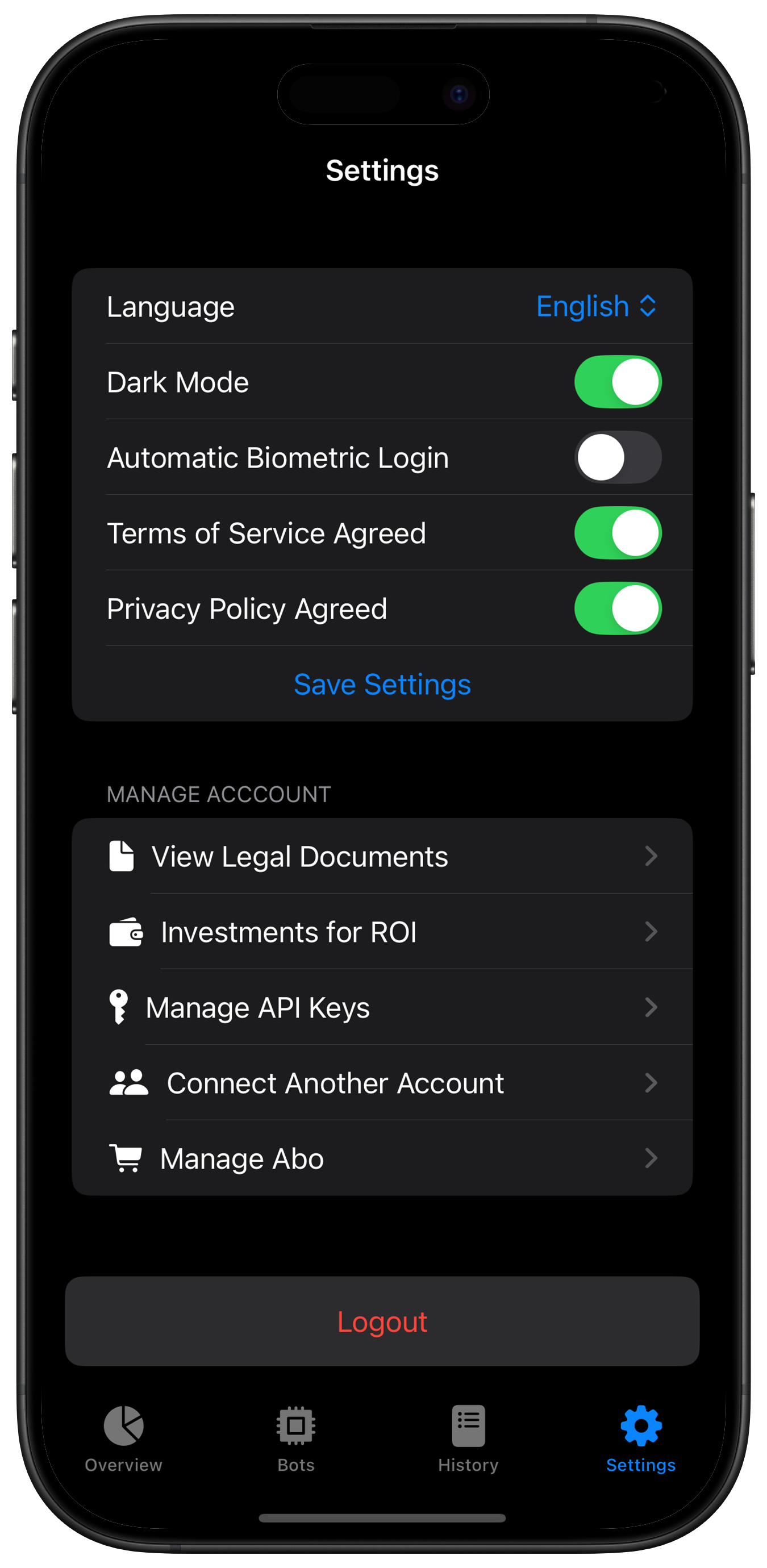 Screenshot: Enable Automatic Login